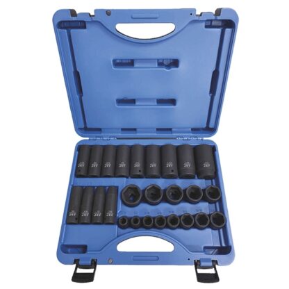 1/2” Drive SAE Impact Socket Set – 26 pc