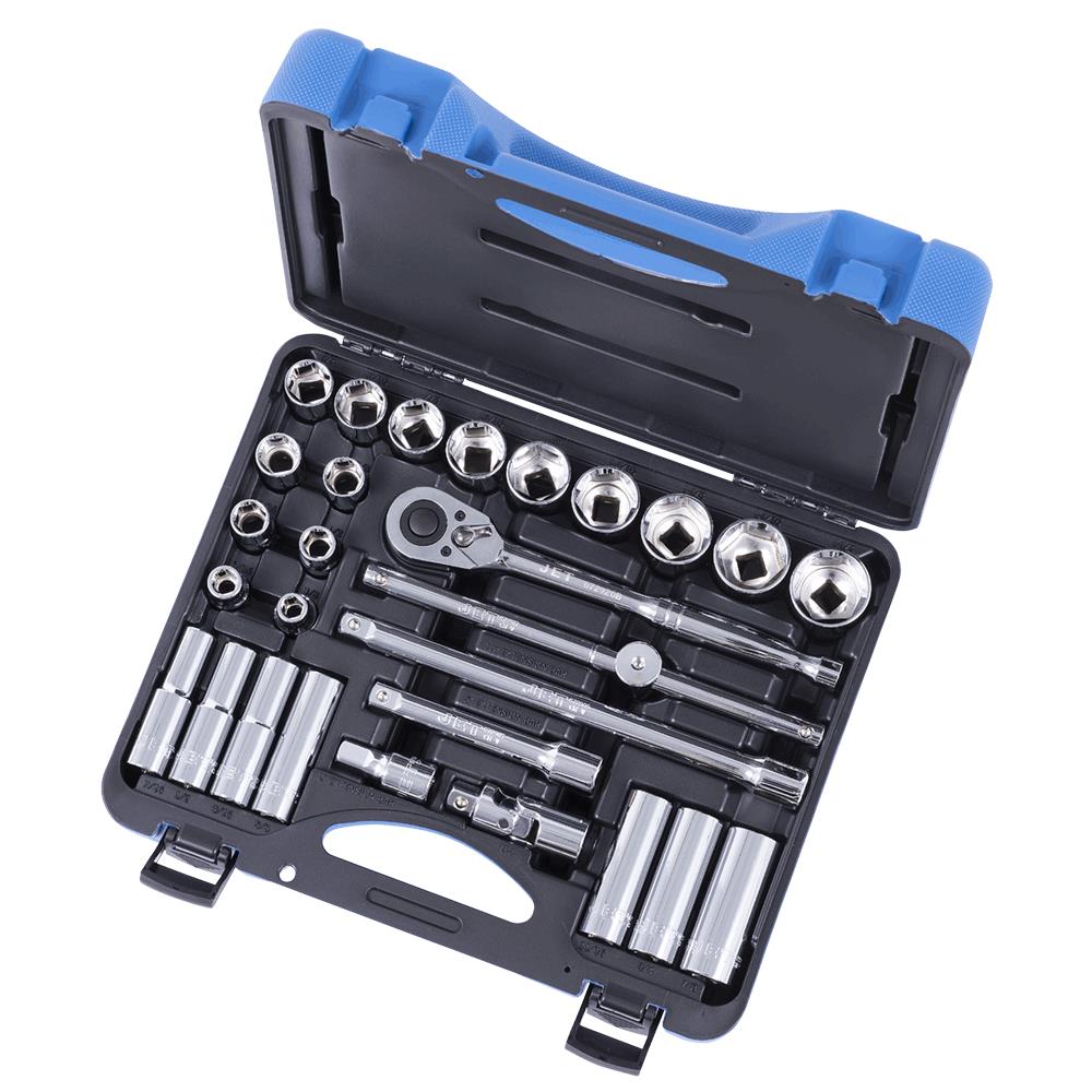 1/2" DR SAE Socket Wrench Set – 6 pt. – 29 pc