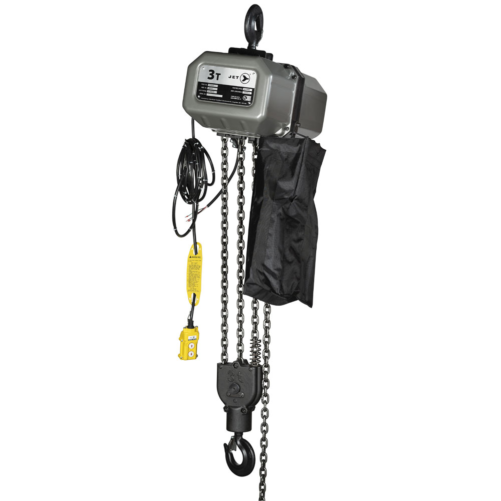 Electric Chain Hoist – JEH Series – 115V/230V – 20’ Lift – 3 Ton