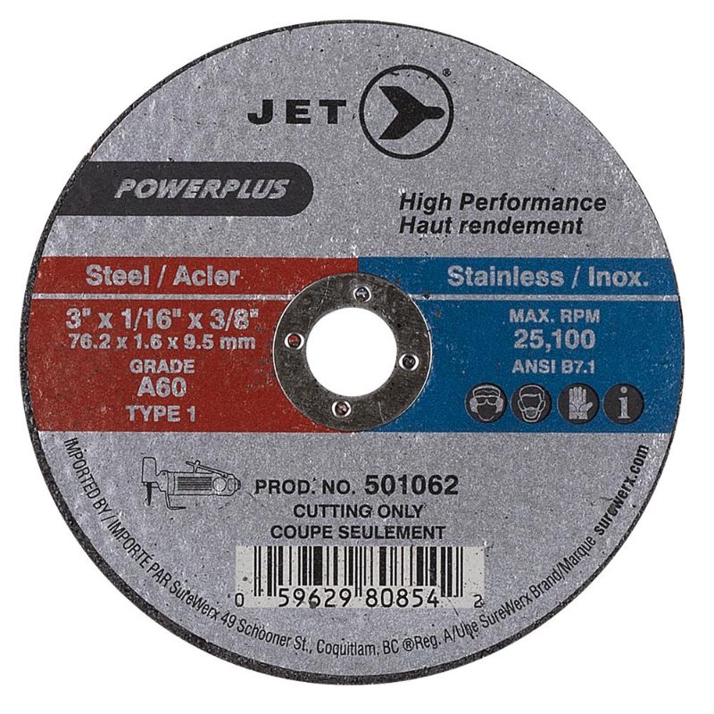 3 x 1/16 x 3/8 A60 POWERPLUS T1 Cut-Off Wheel