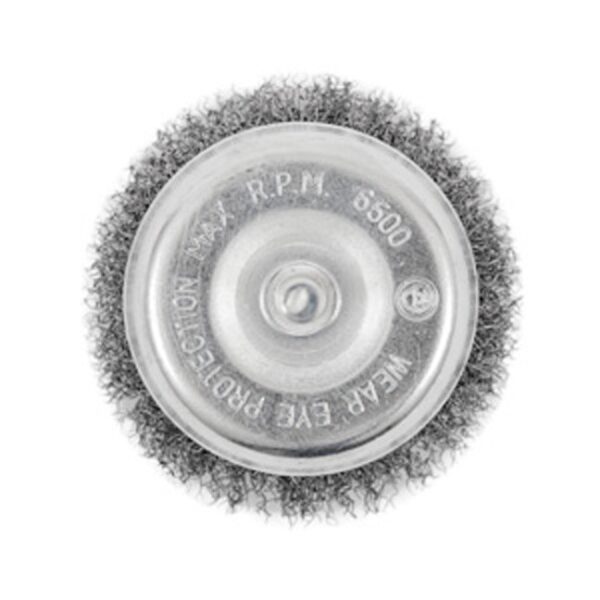 Shaft Mounted Crimped Cup Brush – 3" x 1/4"