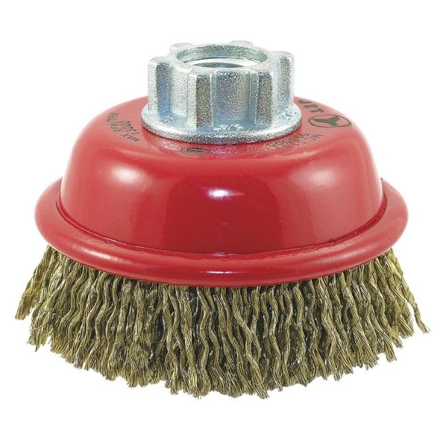 3 x 5/8-11 NC MAXI-CRIMPED Premium Crimped Wire Cup Brush