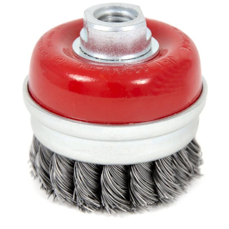 3 x 5/8-11NC Knot Banded Cup Brush – High Performance