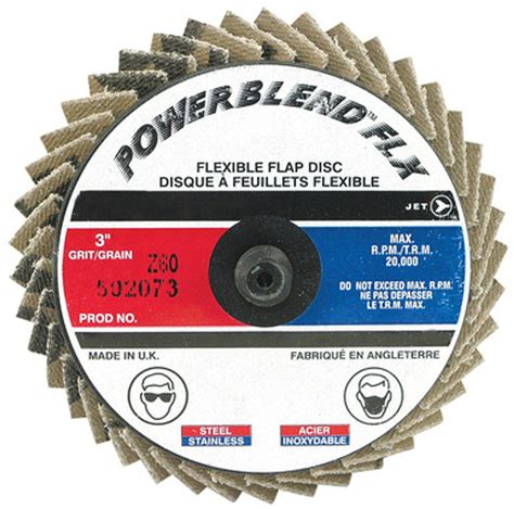 3" Z60 Powerblend FLX Roll-on Flap Disc – Type R Mount