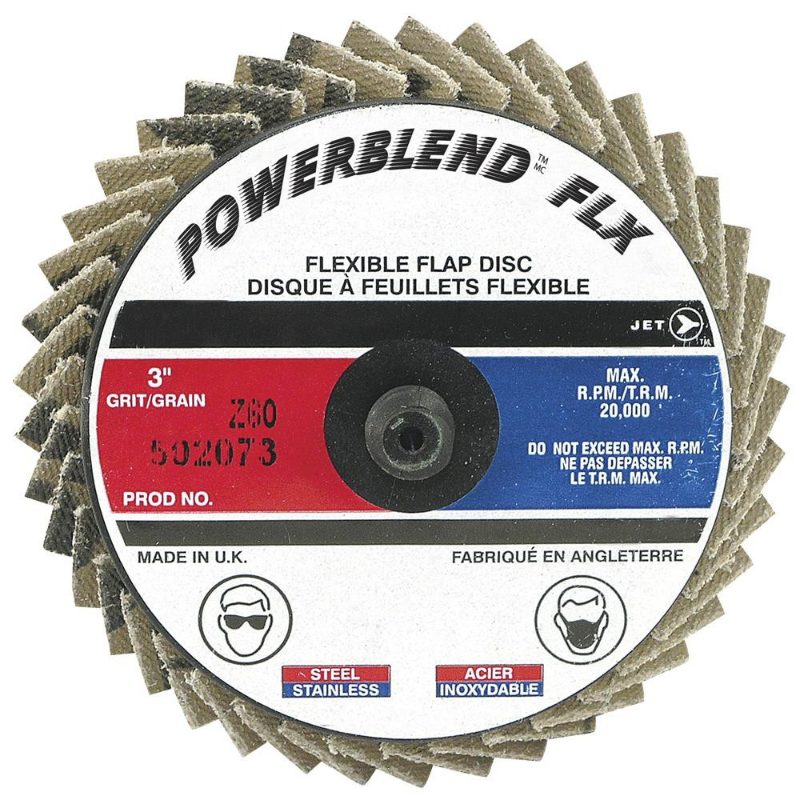 3" Z80 Powerblend FLX Roll-on Flap Disc – Type R Mount