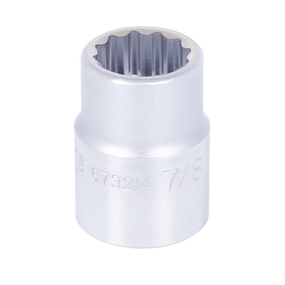3/4" DR x 7/8" Regular Chrome Socket – 12 Point