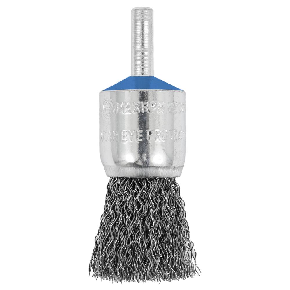 3/4" x 1/4" Shaft Mounted Crimped End Brush SST