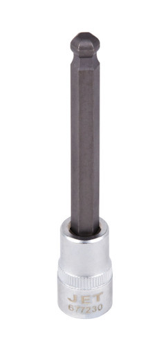 3/8" DR x 6mm S2 4" Long Ball Nose Hex Bit Socket