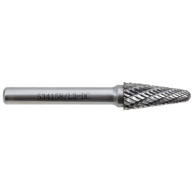 3/8" JET-KUT Taper Shape Bur (Radius End)