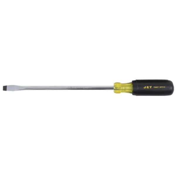 3/8" x 10" Slot Round Shank Cushion Grip Screwdriver