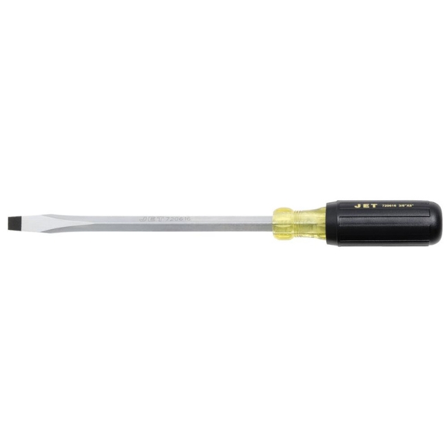 3/8" x 8" Slot Square Shank Cushion Grip Screwdriver