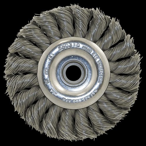 Knot Twisted Wire Wheel – Unthreaded – 3-1/4" x 3/8"-1/2"