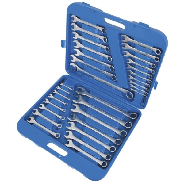 Raised Panel Combination Wrench Set – SAE/Metric – 32 pc