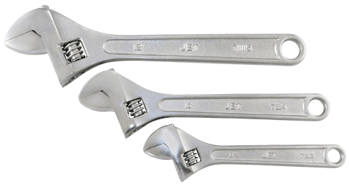 3 PC Adjustable Wrench Set