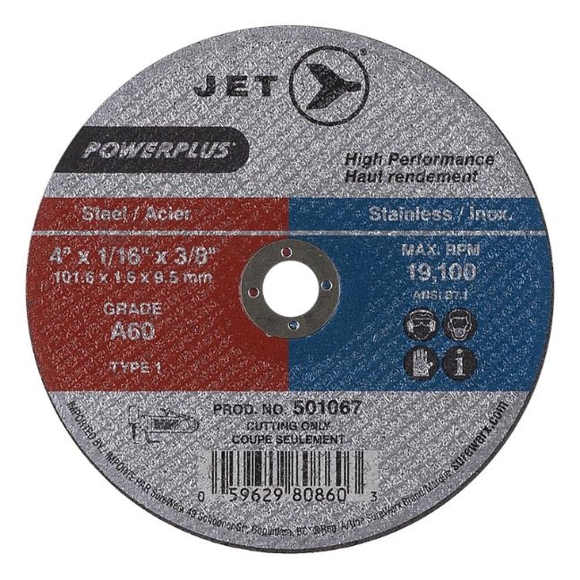 4 x 1/16 x 3/8 A60 POWERPLUS T1 Cut-Off Wheel