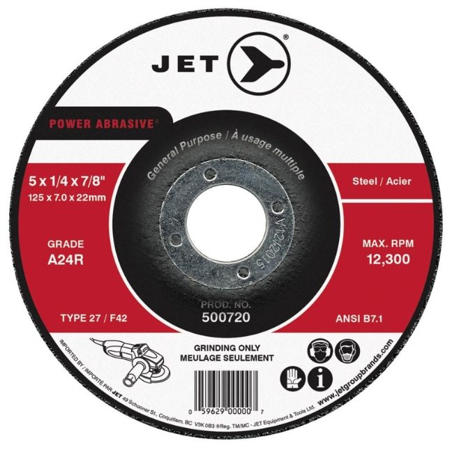 4 x 1/8 x 5/8 A24R Power Abrasive T27 Cut-Off Wheel