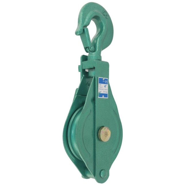 4" Single Sheave Snatch Block – 1 T