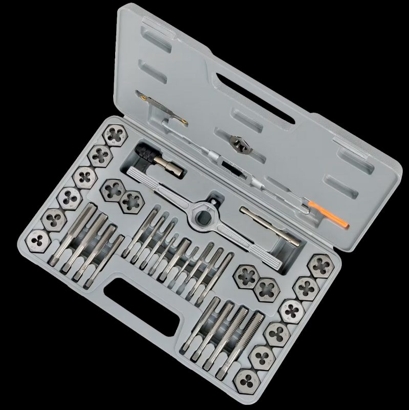 40-Piece SAE HSS Tap and Alloy Die Set