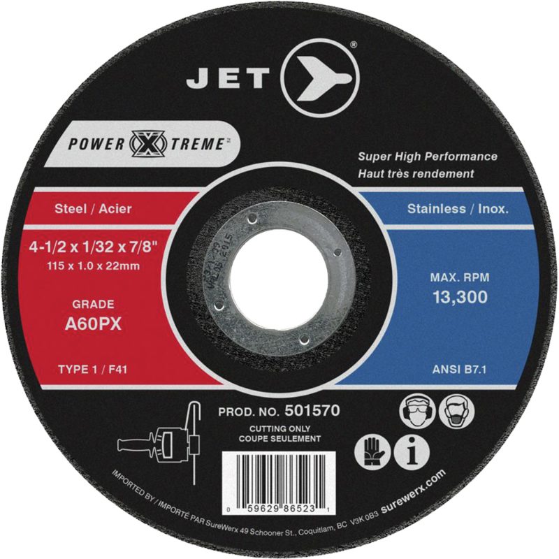 4-1/2 x 1/16 x 7/8 A46PX POWER-XTREME T1 Cut-Off Wheel
