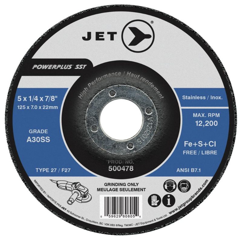 A30SS PowerPlus SST T27 Grinding Wheel – 4-1/2" x 1/4" x 7/8"
