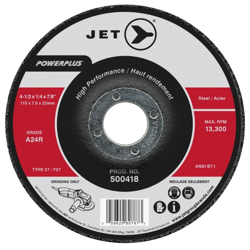 4-1/2 x 1/8 x 7/8 A24R Power Abrasive T27 Cut-Off Wheel