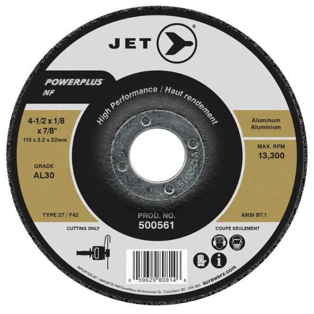 4-1/2 x 1/8 x 7/8 AL30 Powerplus NF T27 Cutting Wheel