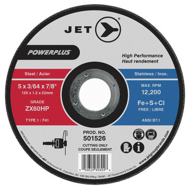 4-1/2 x 3/32 x 7/8 ZX30HP POWERPLUS T1 Cut-Off Wheel
