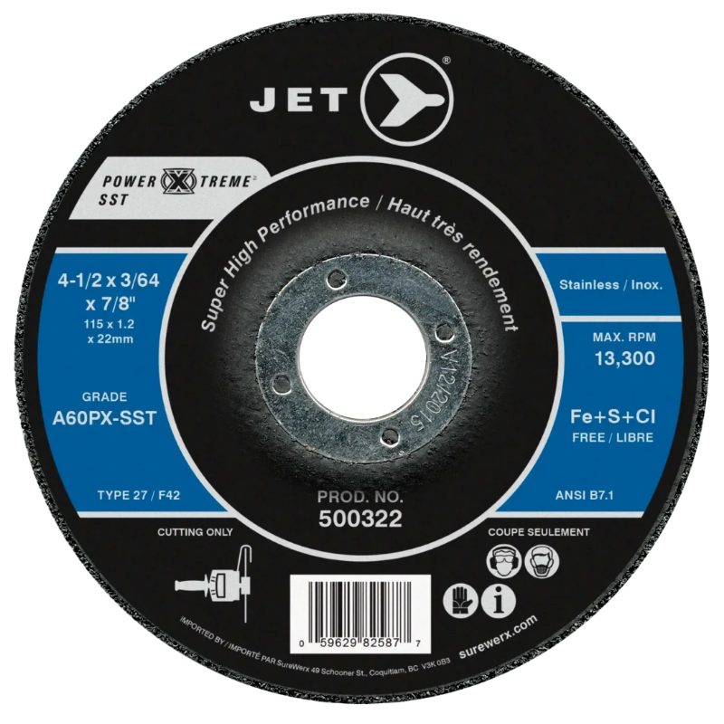 A60PX Power-Xtreme T27 Cut-Off Wheel – 4-1/2" x 3/64" x 7/8"