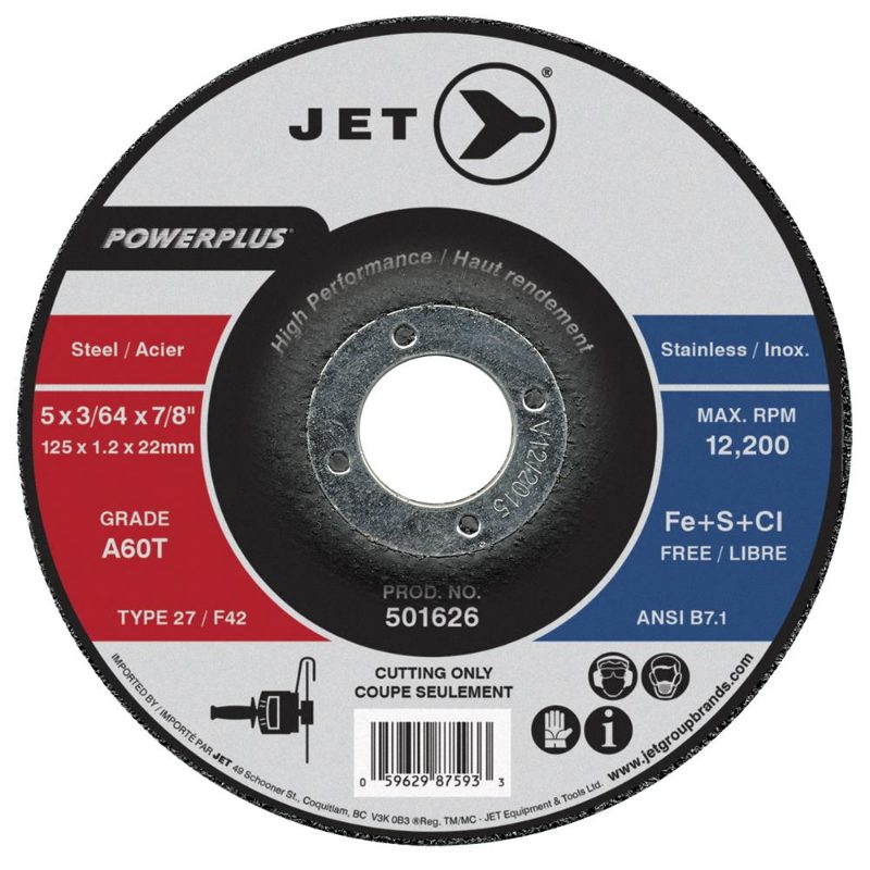 A60T PowerPlus T27 Cut-Off Wheel – 4-1/2" x 3/64" x 7/8"