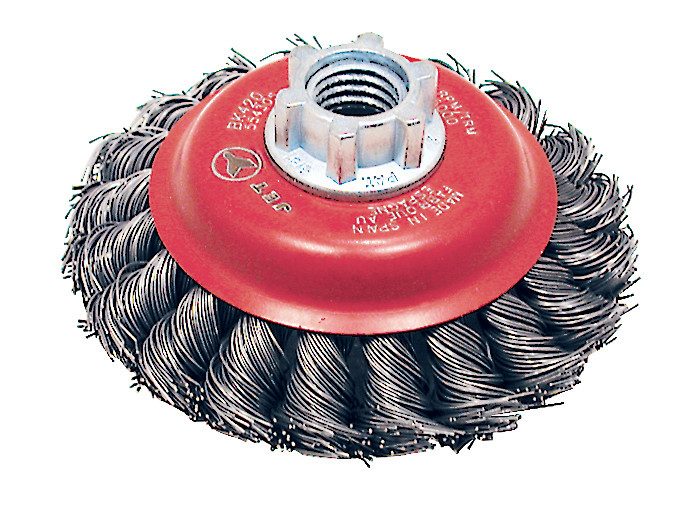 4-1/2 x 5/8-11 NC Knot Twisted Conical Brush