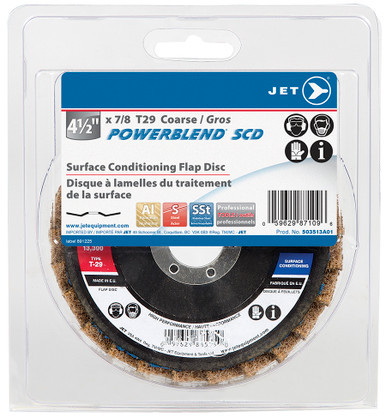 4-1/2 x 7/8 Coarse POWERBLEND SCD T29 Surface Conditioning Flap Disc