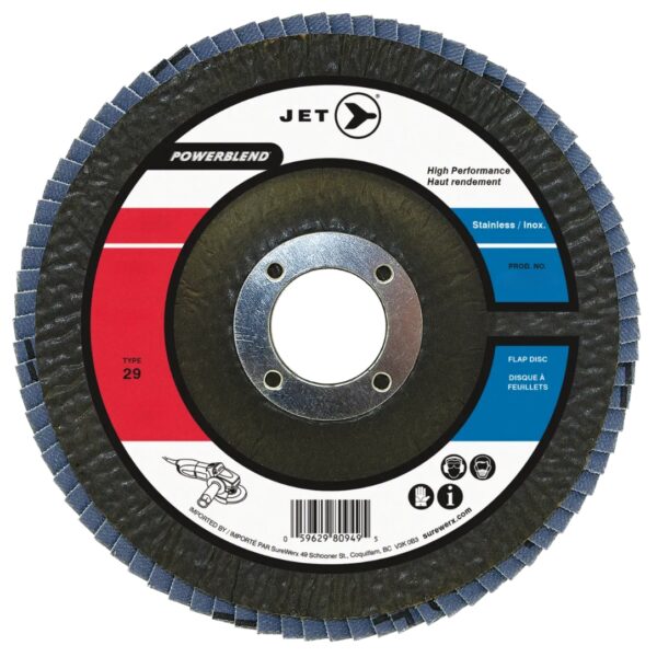 Z120 PowerBlend FLX Flexible Zirconia Flap Disc – 4-1/2" x 7/8"