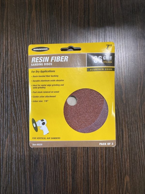4-1/2 x 7/8 Z36 Zirconia Alumina Resin Fibre Sanding Disc