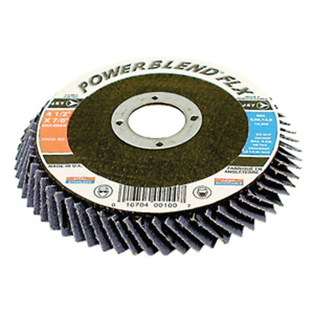 Z60 PowerBlend FLX Flexible Zirconia Flap Disc – 4-1/2" x 7/8"