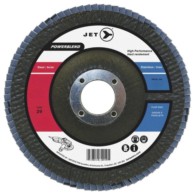 4-1/2 x 7/8" Z60 POWERBLEND T29 Zirconia Flap Discs