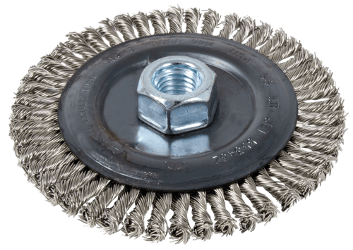 5 x 1/4 x 5/8-11 NC Stainless Steel Stringer Bead Brush