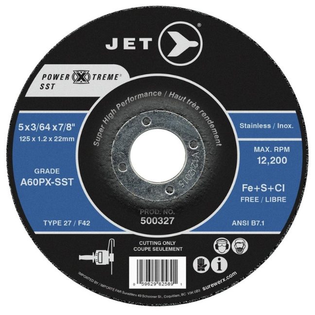A60PX Power-Xtreme T27 Cut-Off Wheel – 5" x 3/64" x 7/8"