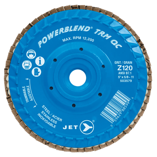 5 x 5/8-11 Z60 Powerblend TRM QC Zirconia Flap Disc