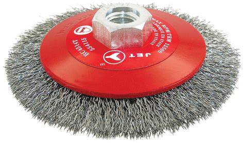 5 x 5/8-11NC Crimped Conical (Bevel) Brush – High Performance