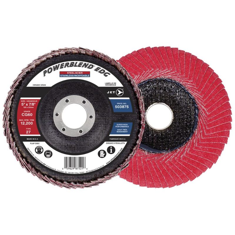 5 x 7/8 CG60 POWERBLEND EDG Curved Edge Flap Disc