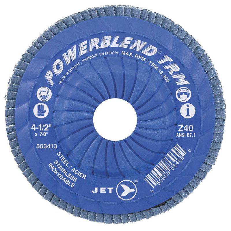5 x 7/8" Z120 POWERBLEND T29 Zirconia Flap Discs