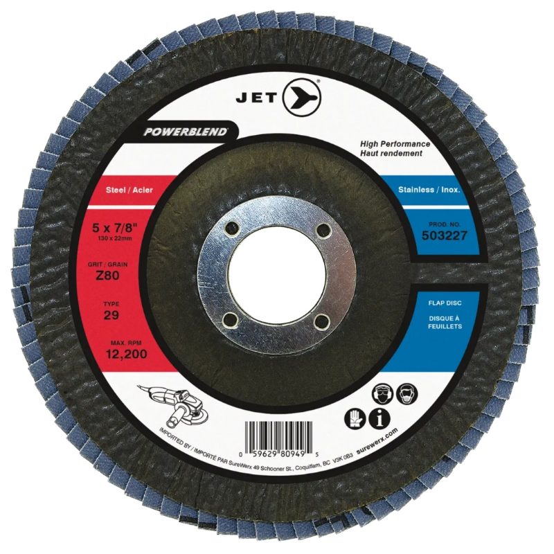 5 x 7/8" Z80 POWERBLEND T29 Zirconia Flap Discs