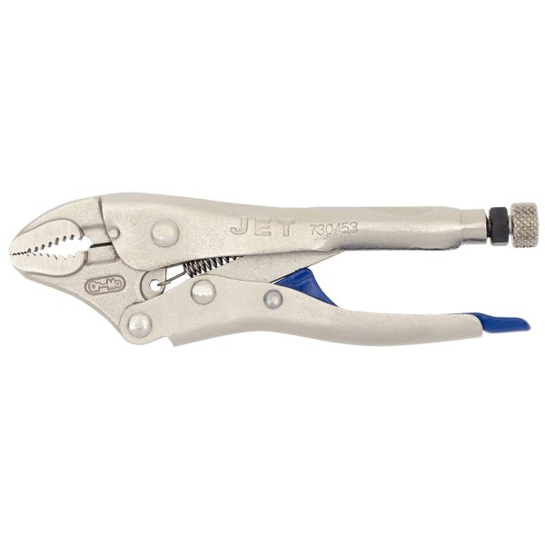 Curved Jaw Locking Pliers with Cutter – 5"
