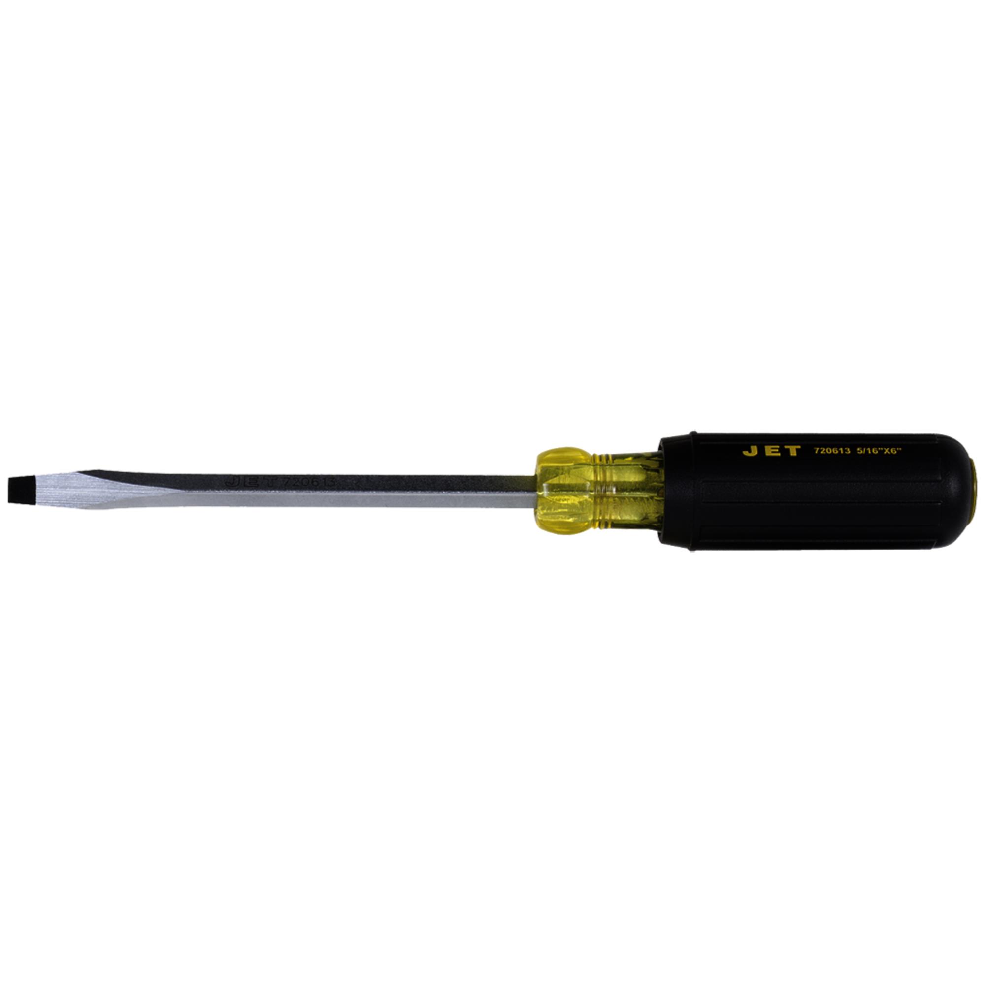 Slot Square Shank Cushion Grip Screwdriver – 5/16" x 6"