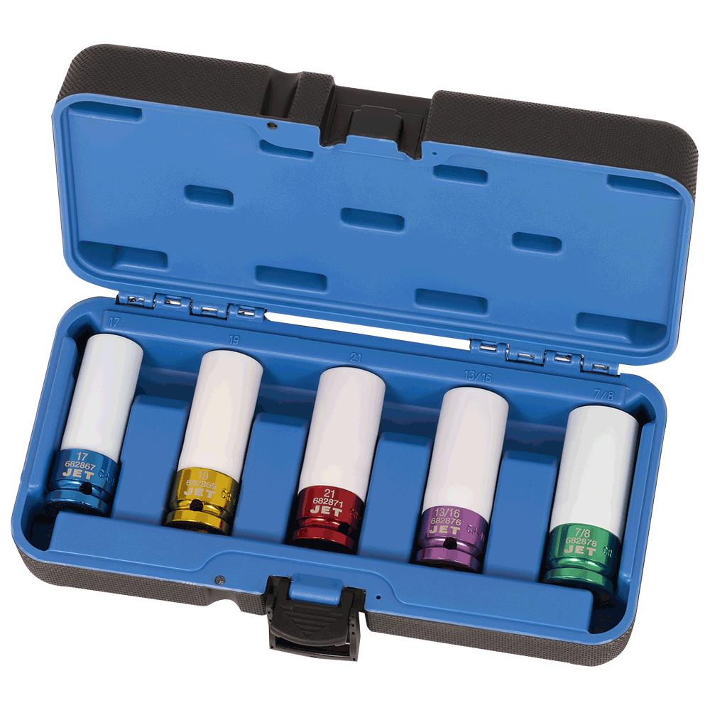 1/2" DR Mag Wheel Impact Socket Set – 5 pc