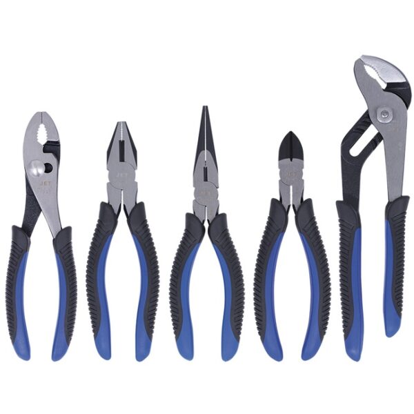 5 PC Industrial Pliers Set – Super Heavy Duty