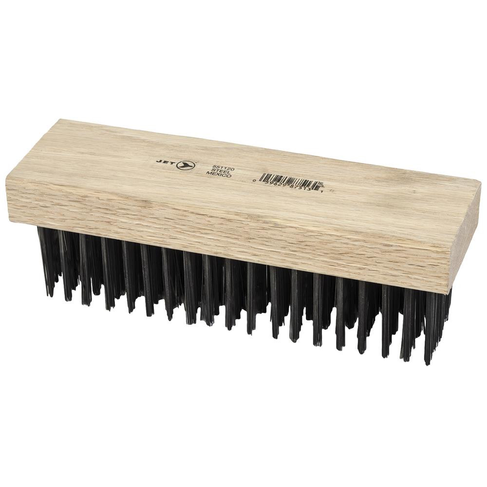 Carbon Steel Hand Wire Scratch Brush – 6 Row – Straight Back