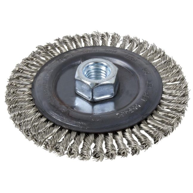 6 x 1/4 x 5/8-11 NC Stainless Steel Stringer Bead Brush