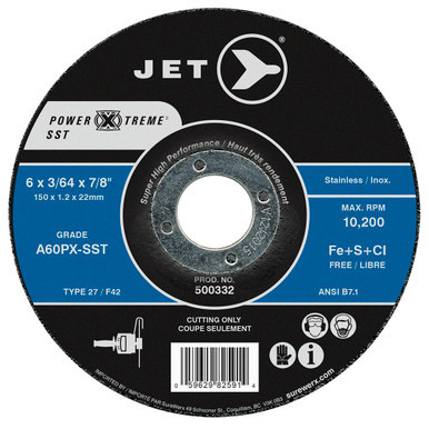 6 x 3/64 x 7/8 A60PX-SST POWER-XTREME SST T27 Cut-Off Wheel