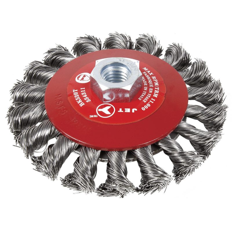 6 x 5/8-11NC Crimped Conical (Bevel) Brush – High Performance